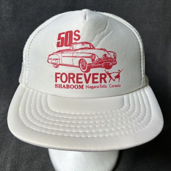 Vintage SnapBack Trucker Hat 50’s Forever Niagara Falls Adjustable Cap Canada - Picture 1 of 9